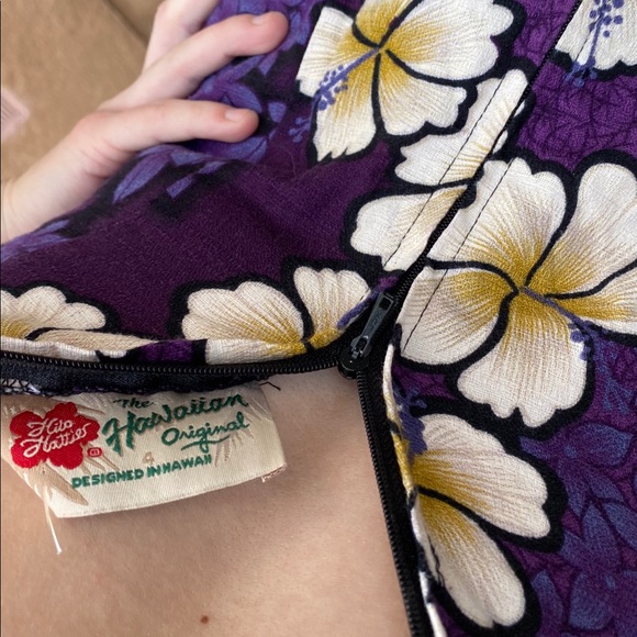 🌈 Hawaiian Original deep purple Midi Dress🌈 - Picture 2 of 2